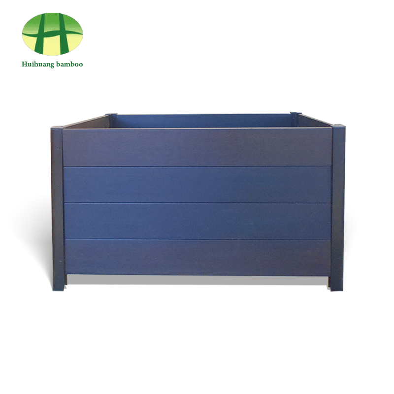 Caixa de plantador de madeira composta para plantador de bambu resistente às intempéries ao ar livre Caixa de plantador de madeira composta para plantador de bambu resistente às intempéries ao ar livre