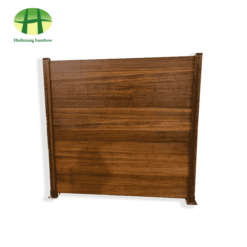 Cerca externa de bambu pesado natural
