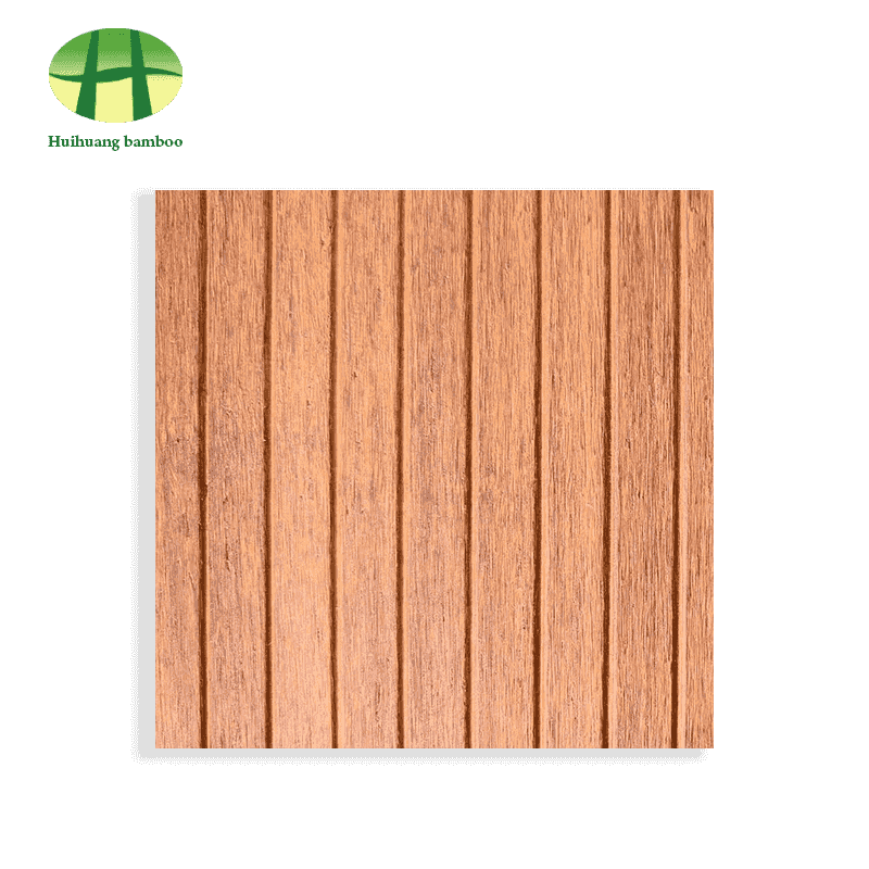 Piso de bambu com ranhuras pequenas