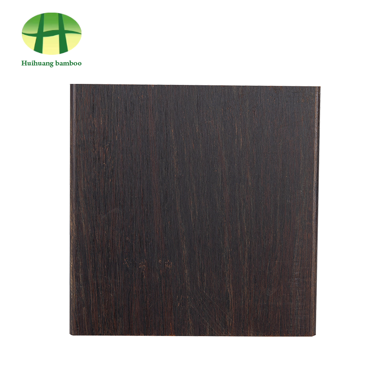 Piso de bambu pesado brilhante de cor carbonizada