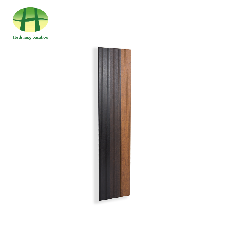 Piso de bambu com ranhuras pequenas